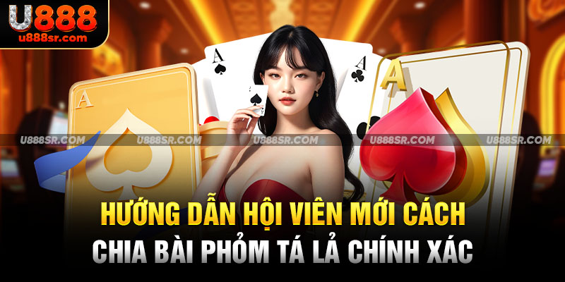 Hướng dẫn hội viên mới cách chia bài phỏm tá lả chính xác 